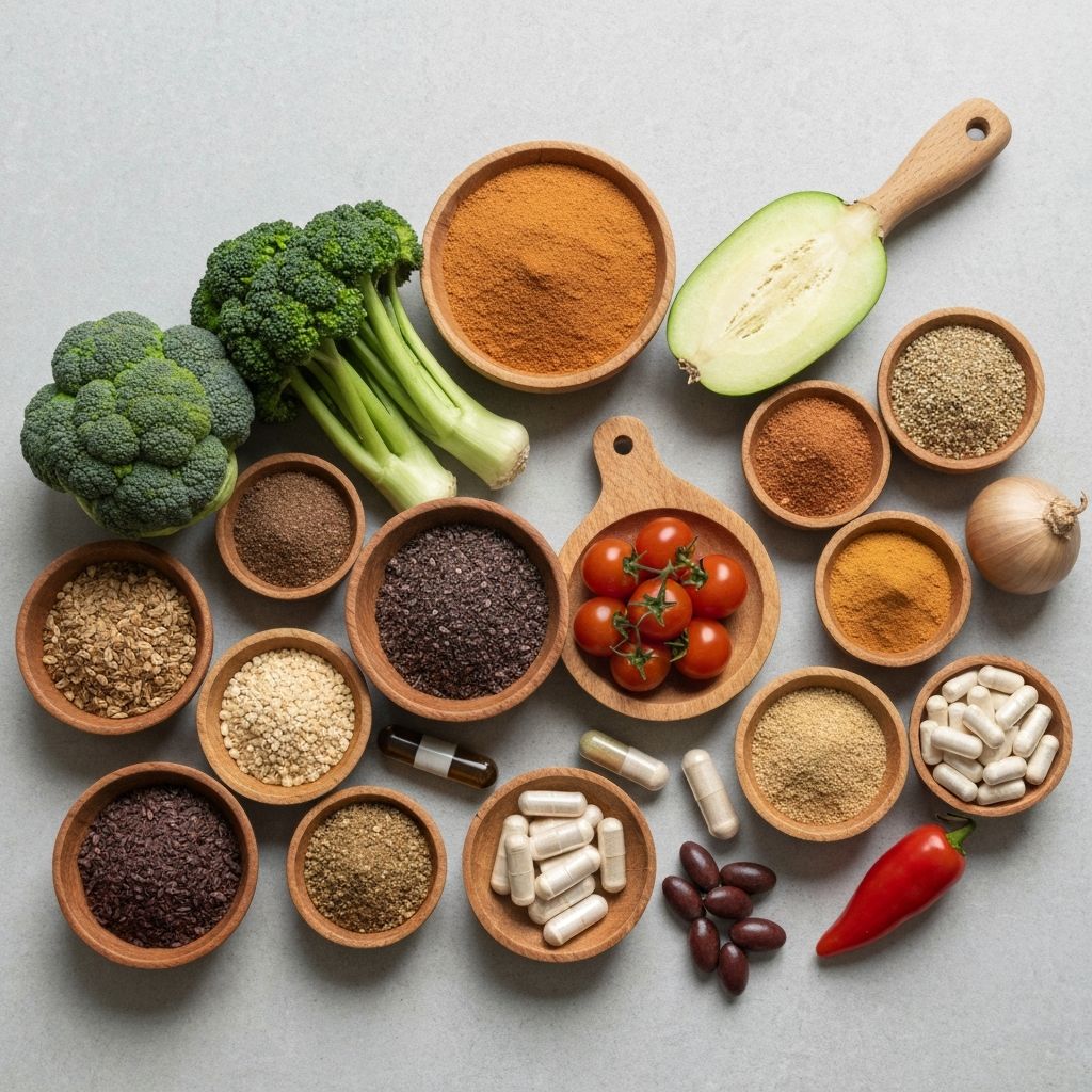 Vielfalt von Mikronährstoffen und deren Quellen